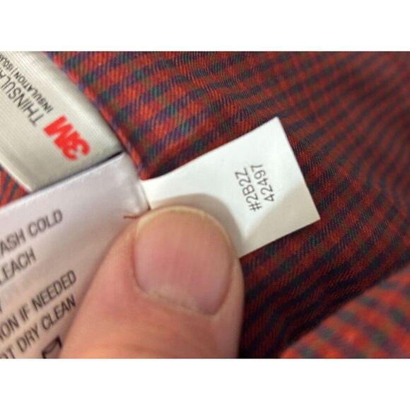 Orvis Womens Quilted Vest Navy Blue Size M 3M Thinsulate Full Zip Pockets EUC - Picture 5 of 6